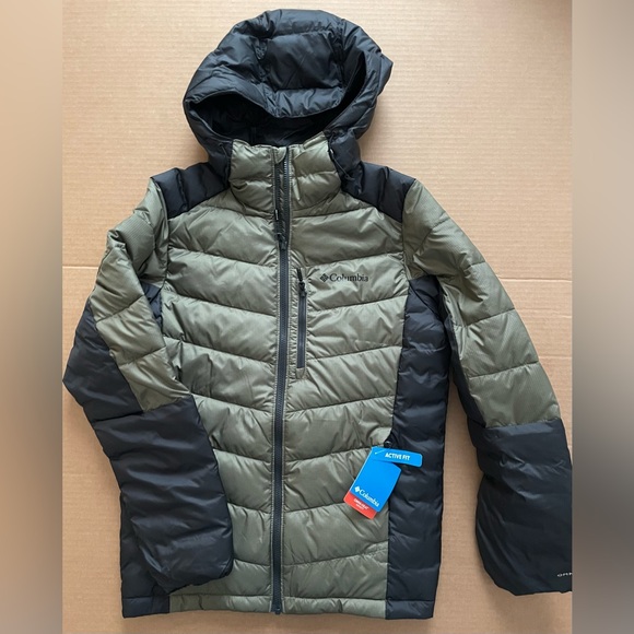 Columbia Mens Size S labyrinth loop ii Olive and Black Puffer Jacket - NWT - Picture 1 of 3